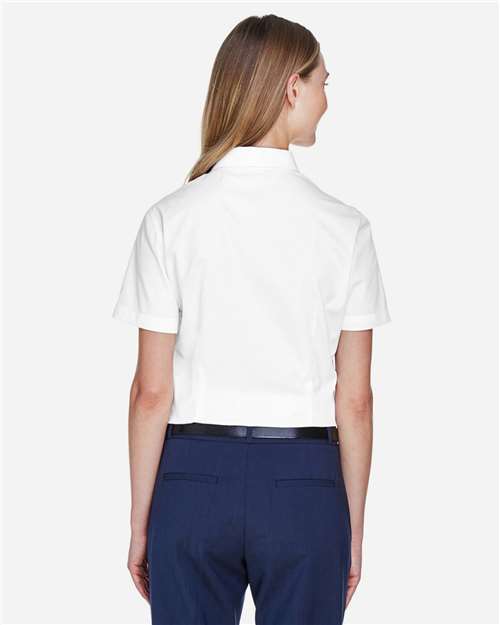 Core365 Women's Optimum Short Sleeve Twill Shirt - 78194 White