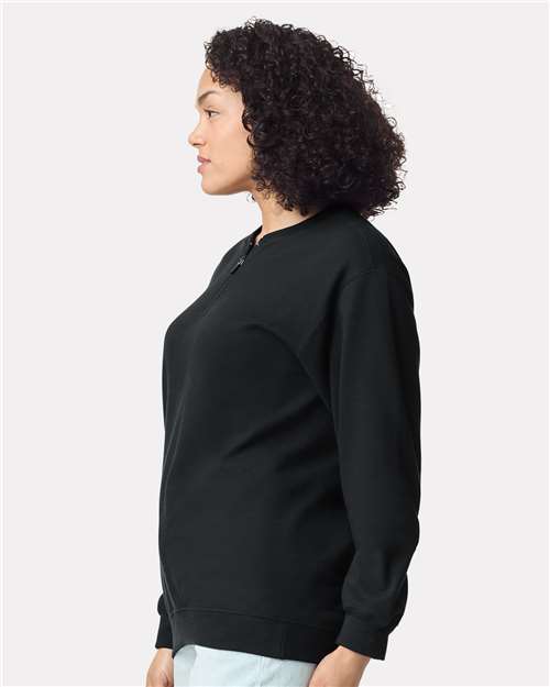 Gildan Unisex Softstyle® Midweight 1/4 Zip Sweatshirt - SF008 Black