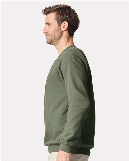 Gildan Unisex Softstyle® Midweight 1/4 Zip Sweatshirt - SF008 Military Green