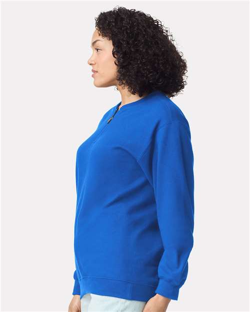 Gildan Unisex Softstyle® Midweight 1/4 Zip Sweatshirt - SF008 Royal