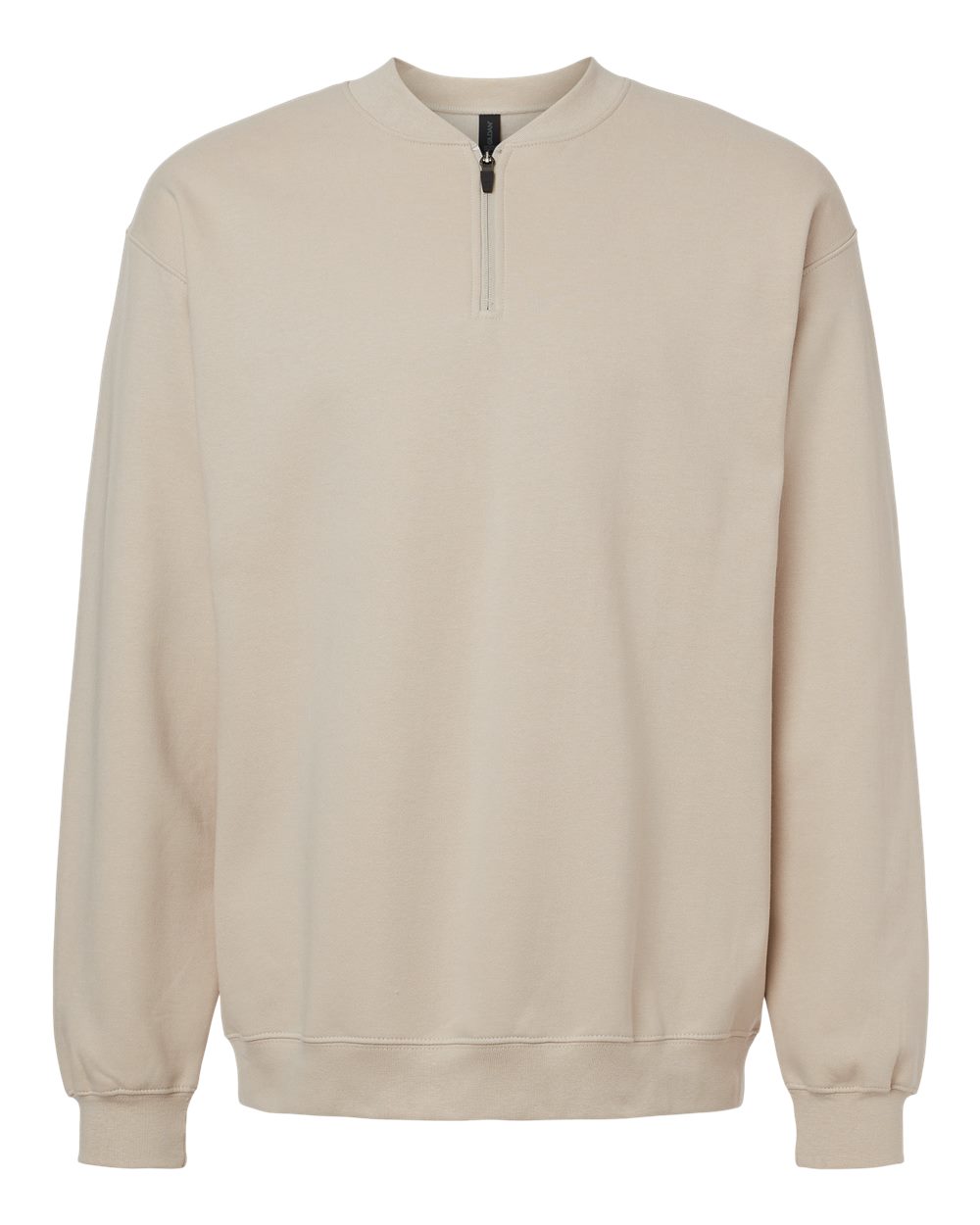 Gildan Unisex Softstyle® Midweight 1/4 Zip Sweatshirt - SF008 Sand
