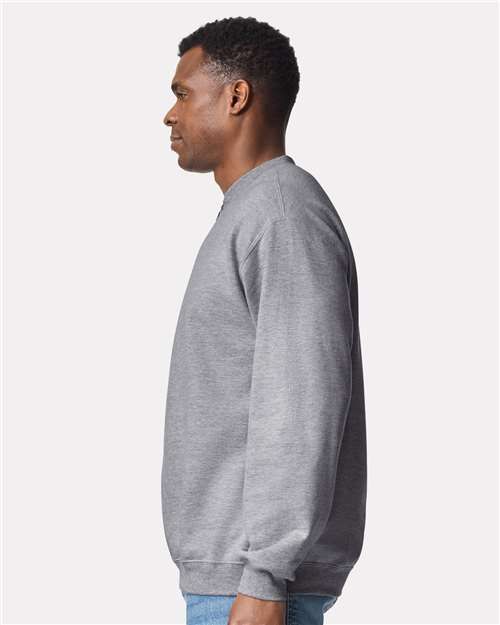 Gildan Unisex Softstyle® Midweight 1/4 Zip Sweatshirt - SF008 Sport Grey