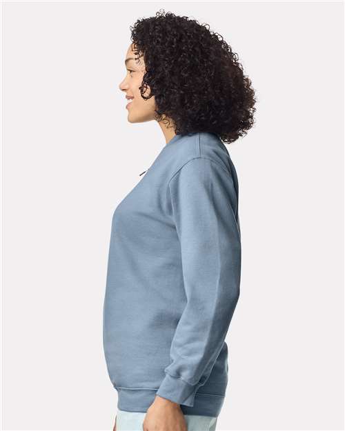 Gildan Unisex Softstyle® Midweight 1/4 Zip Sweatshirt - SF008 Stone Blue