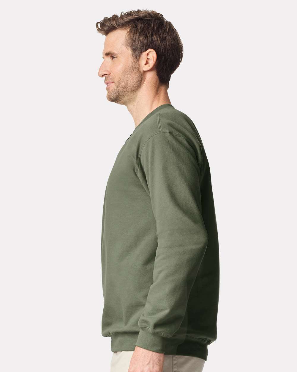 Gildan Unisex Softstyle® Midweight Quarter-Zip Sweatshirt - SF008 Military Green