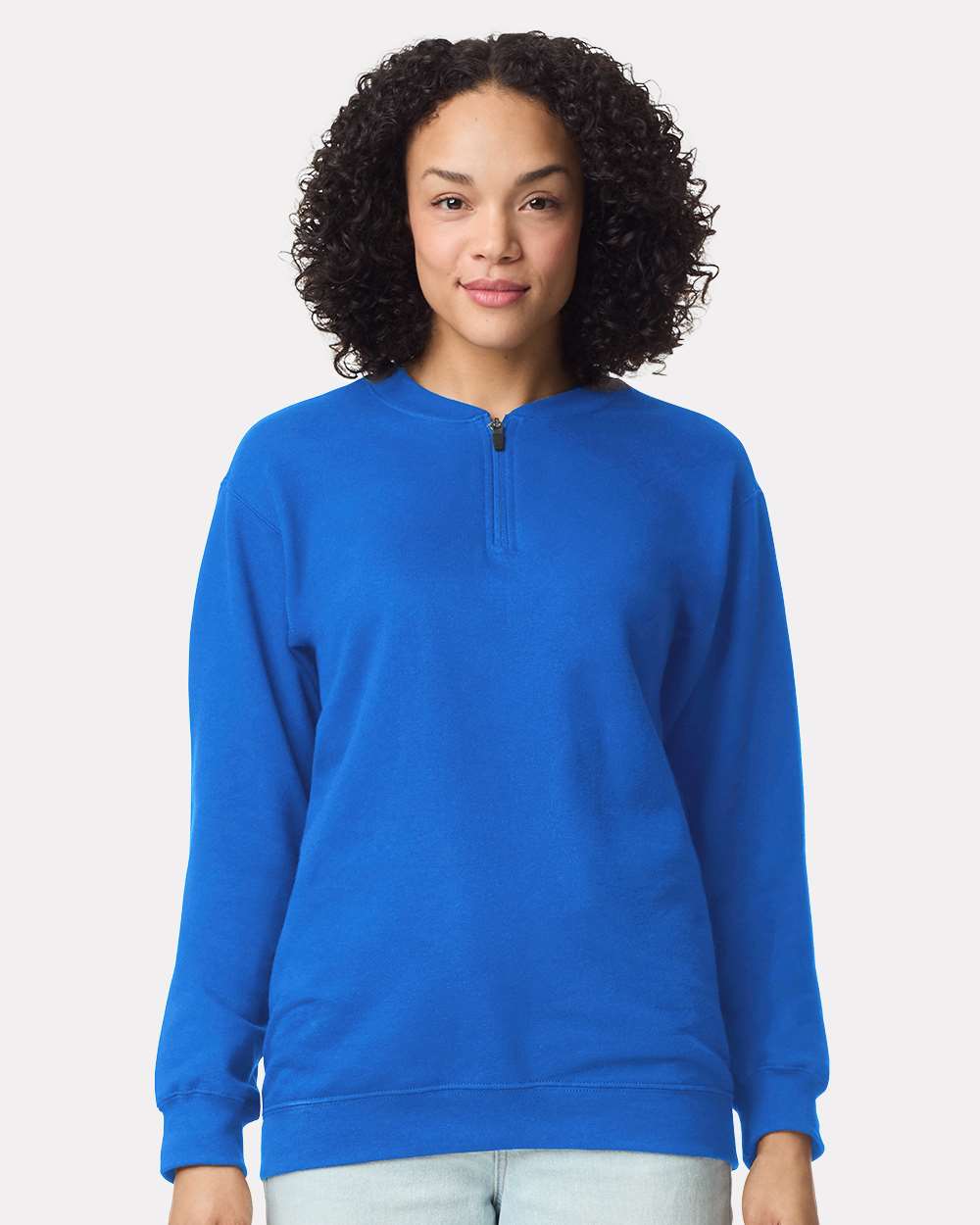Gildan Unisex Softstyle® Midweight Quarter-Zip Sweatshirt - SF008 Royal