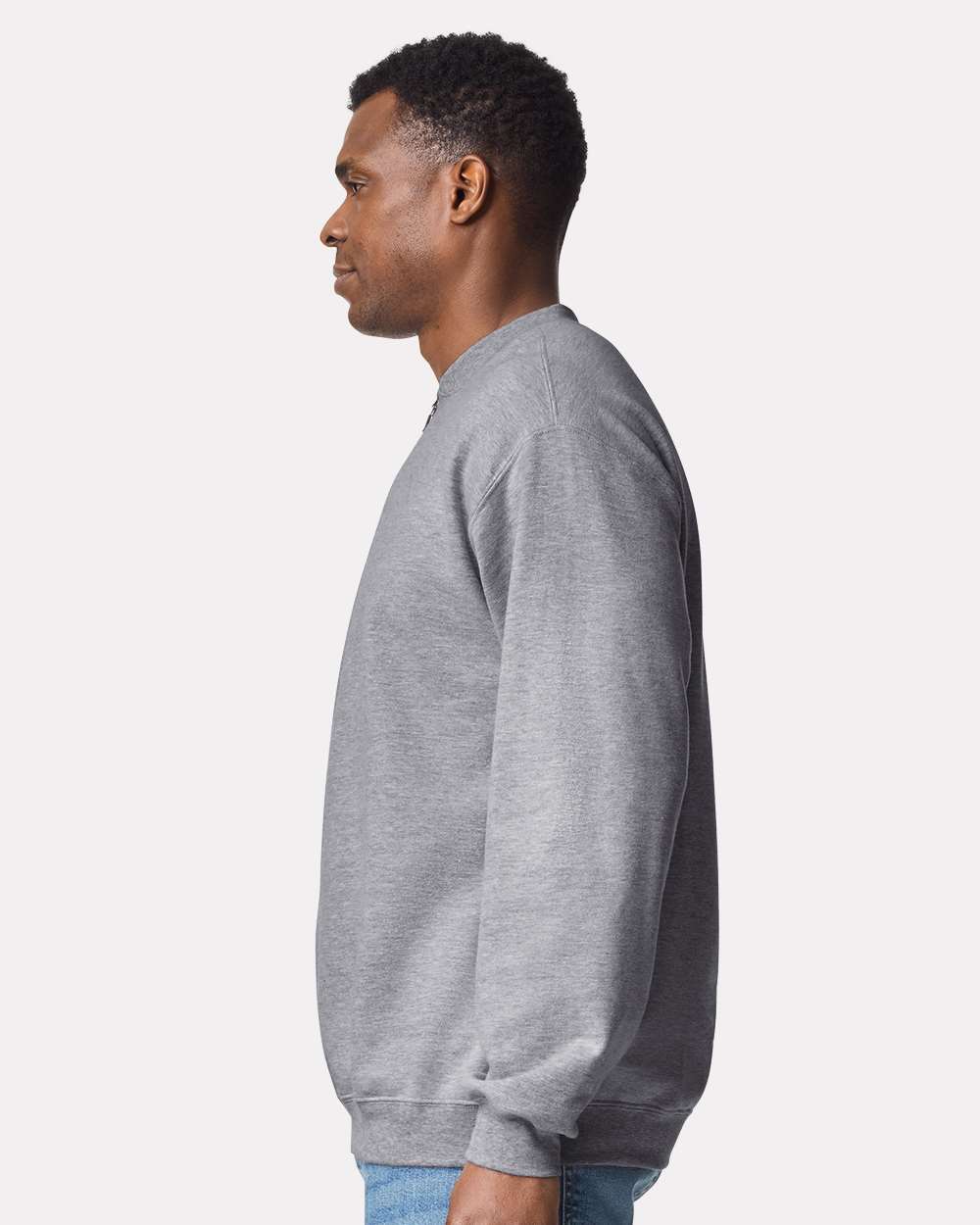 Gildan Unisex Softstyle® Midweight Quarter-Zip Sweatshirt - SF008 Sport Grey