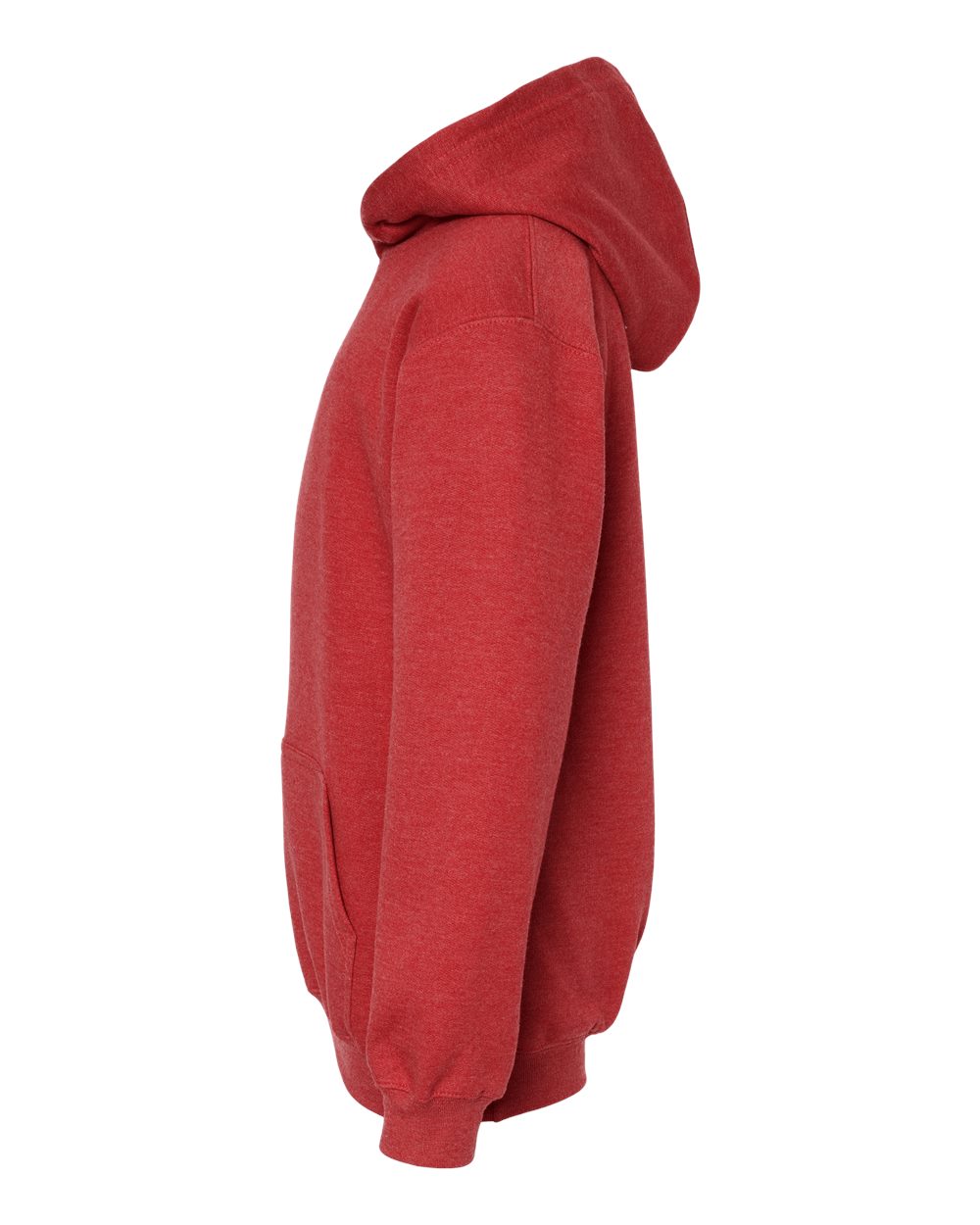M&O Youth Fleece Pullover Hoodie - 3322 - 3322M Heather Red