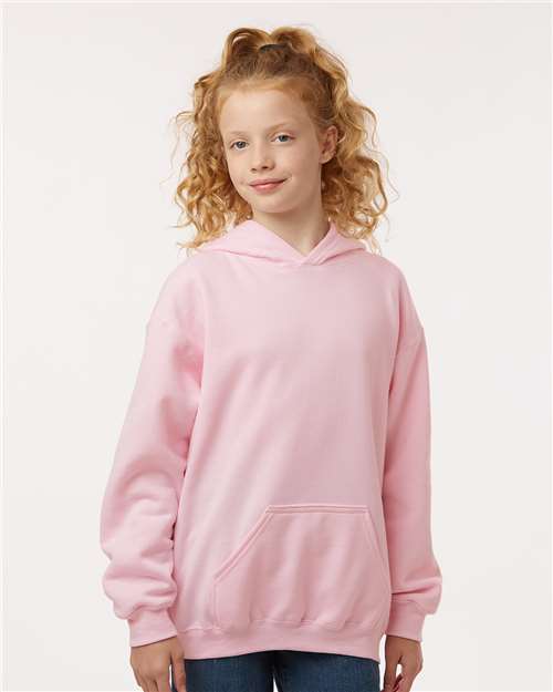 M&O Youth Fleece Pullover Hoodie - 3322 - 3322M Light Pink