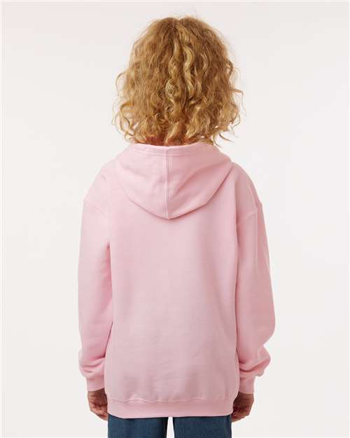 M&O Youth Fleece Pullover Hoodie - 3322 - 3322M Light Pink
