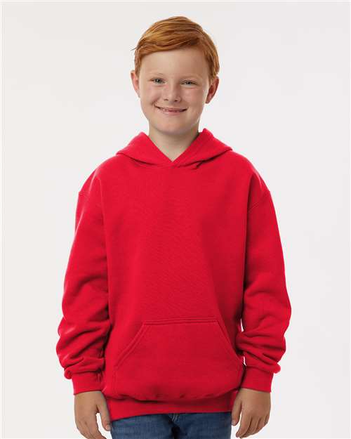 M&O Youth Fleece Pullover Hoodie - 3322 - 3322M Red