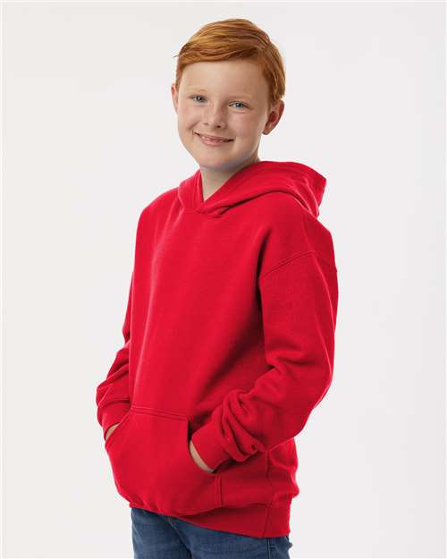 M&O Youth Fleece Pullover Hoodie - 3322 - 3322M Red