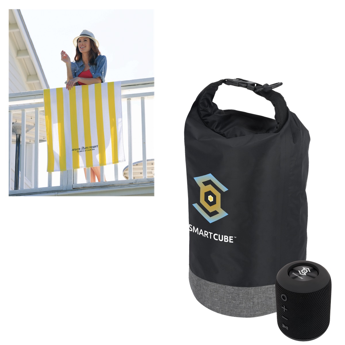 Pro Towels Kit de fête pour la plage EarthTrendz™ - UPK62 black