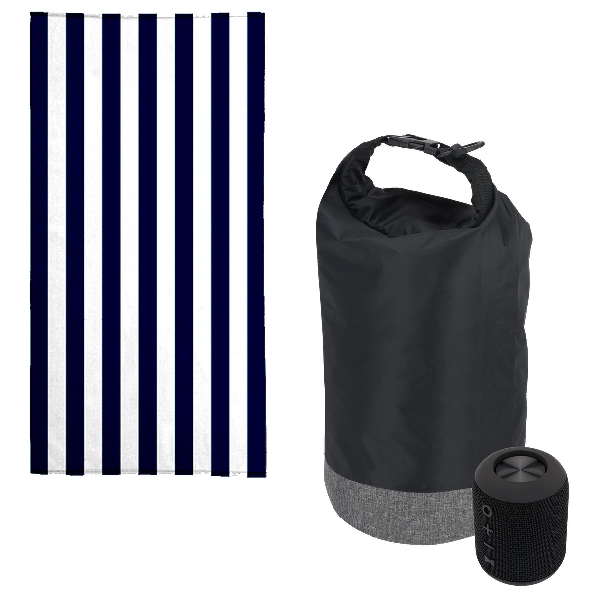 Pro Towels Kit de fête pour la plage EarthTrendz™ - UPK62 Black