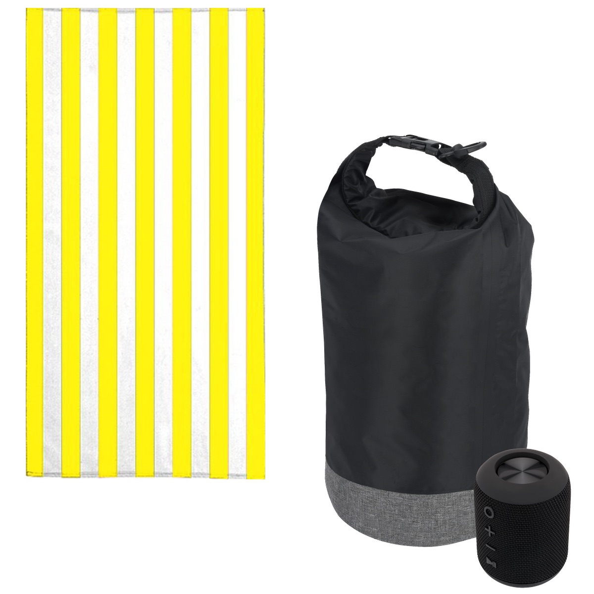 Pro Towels Kit de fête pour la plage EarthTrendz™ - UPK62 Black