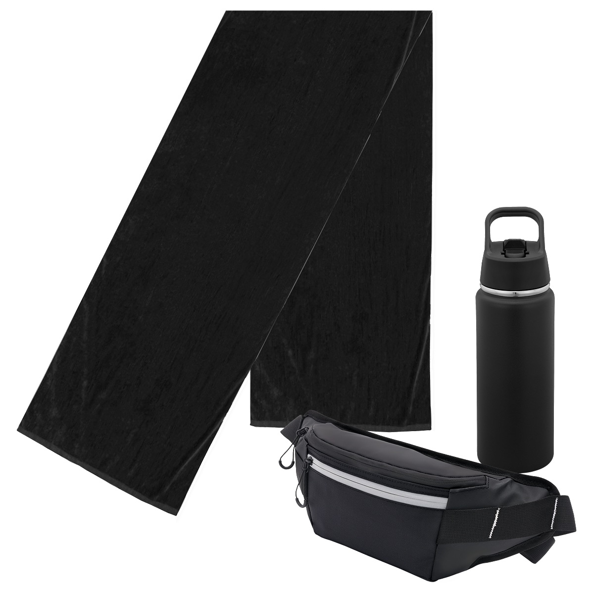 Pro Towels Kit de sport tendance Urban Peak® - UPK69 Black