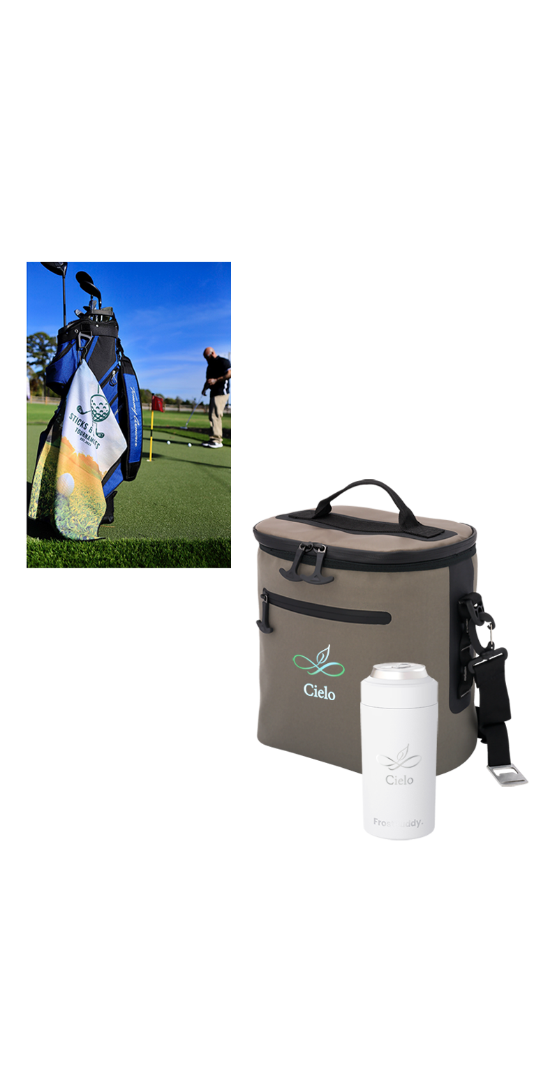 Pro Towels Kit de golf ultime Urban Peak® CB186 - UPK72 Black