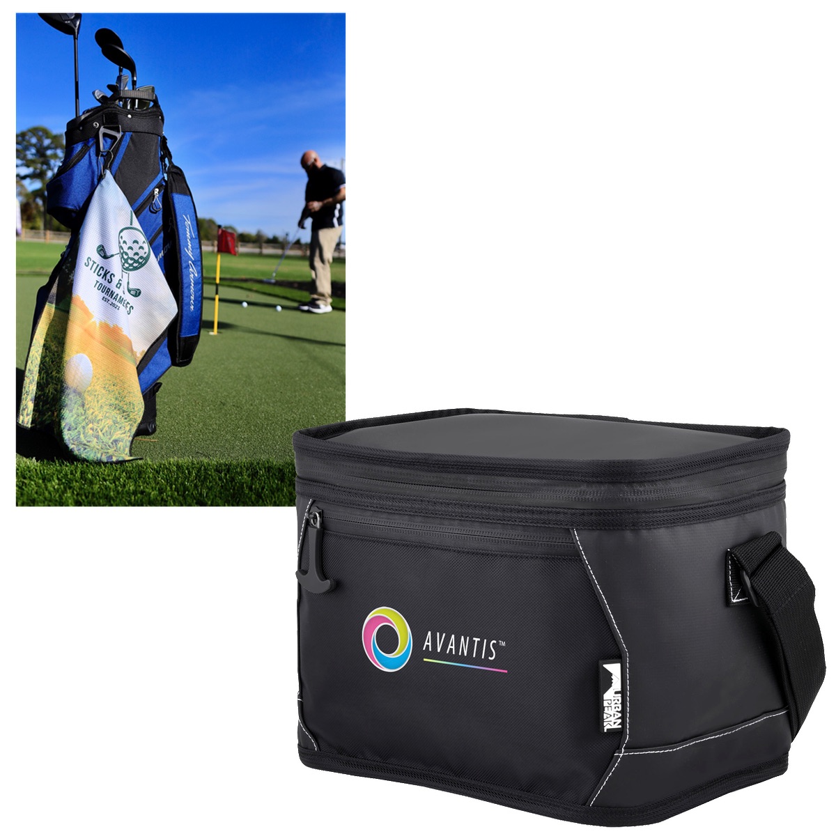 Pro Towels Kit essentiel de golf Urban Peak® CB165 - UPK74 black