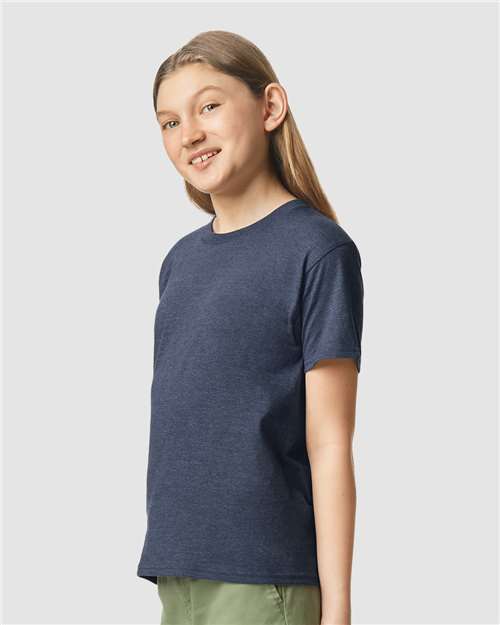 Gildan Youth Softstyle® CVC T-Shirt - 64000BCVC Navy Mist