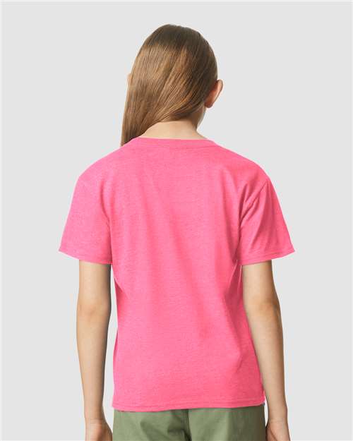 Gildan Youth Softstyle® CVC T-Shirt - 64000BCVC Pink Lemonade Mist