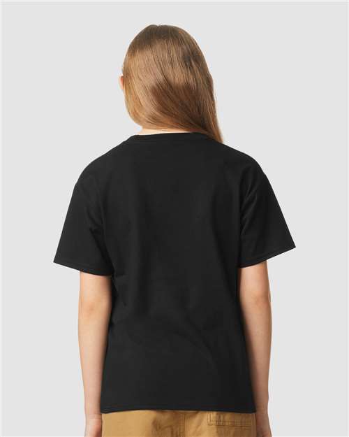 Gildan Youth Softstyle® CVC T-Shirt - 64000BCVC Pitch Black