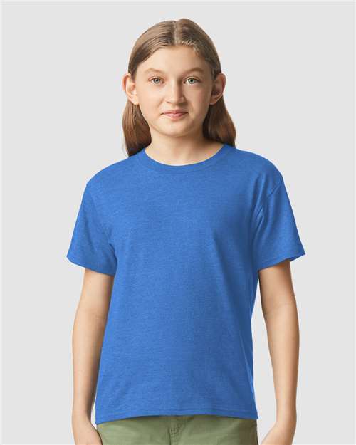 Gildan Youth Softstyle® CVC T-Shirt - 64000BCVC Royal Mist