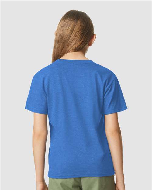 Gildan Youth Softstyle® CVC T-Shirt - 64000BCVC Royal Mist