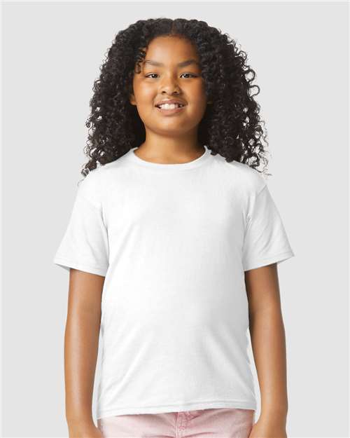Gildan Youth Softstyle® CVC T-Shirt - 64000BCVC White