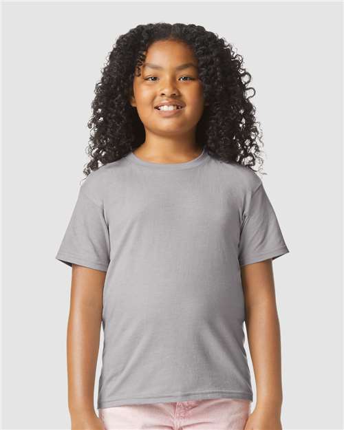 Gildan Youth Softstyle® CVC T-Shirt - 64000BCVC Cement