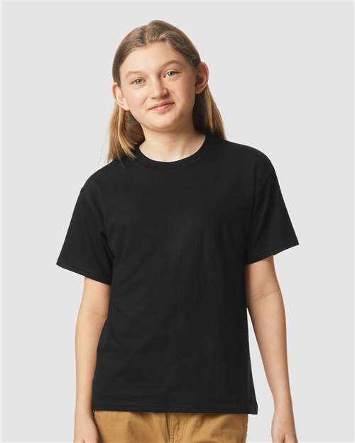 Gildan Youth Softstyle® CVC T-Shirt - 64000BCVC Pitch Black