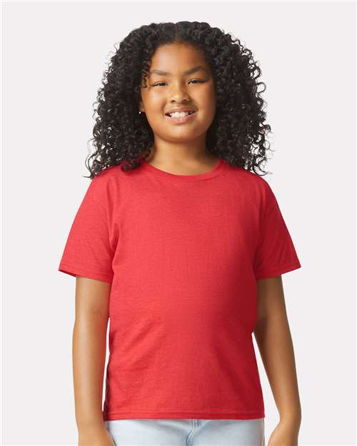 Gildan Youth Softstyle® CVC T-Shirt - 64000BCVC Red Mist