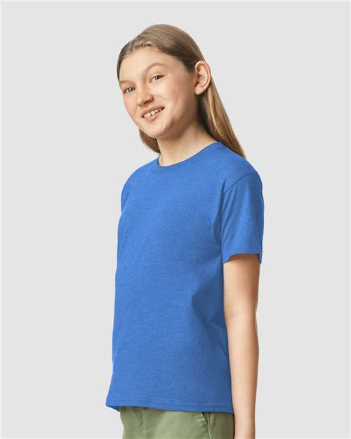 Gildan Youth Softstyle® CVC T-Shirt - 64000BCVC Royal Mist