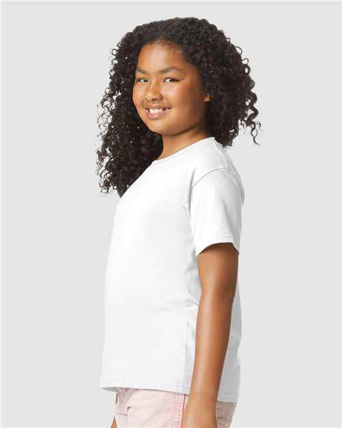 Gildan Youth Softstyle® CVC T-Shirt - 64000BCVC White