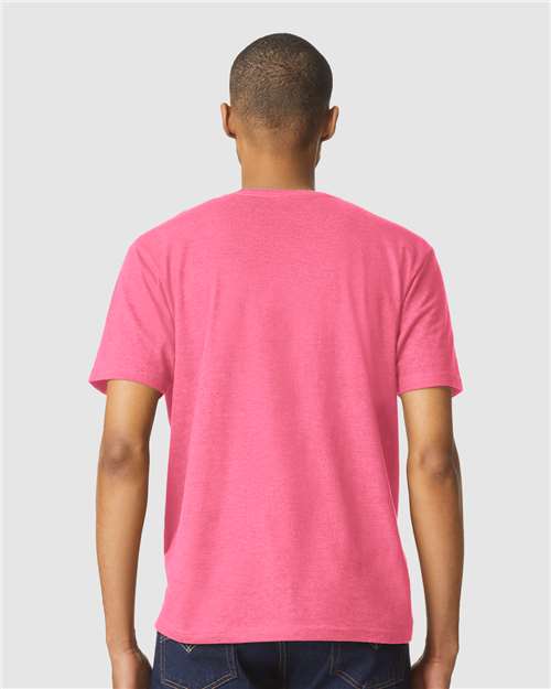 Gildan Unisex Softstyle® CVC T-Shirt - 64000CVC Pink Lemonade Mist