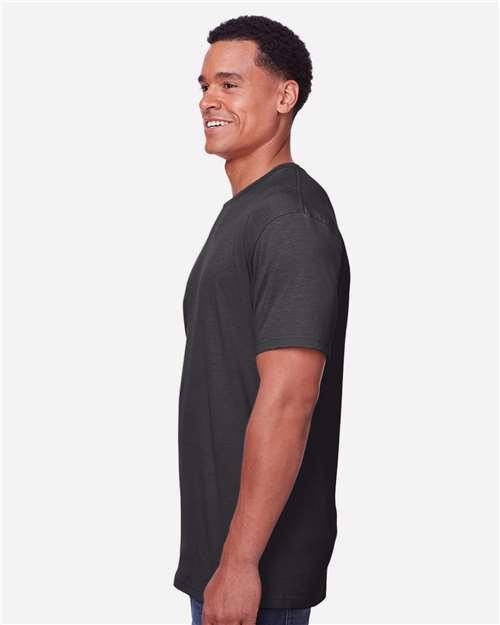 Gildan Unisex Softstyle® CVC T-Shirt - 64000CVC Pitch Black Mist