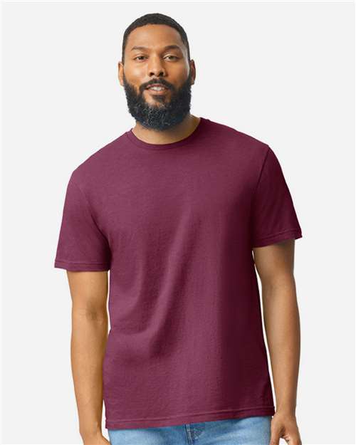 Gildan Unisex Softstyle® CVC T-Shirt - 64000CVC Maroon Mist