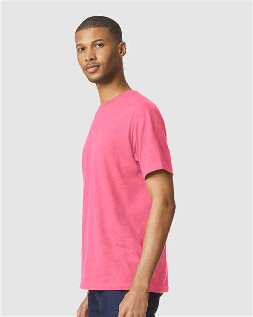 Gildan Unisex Softstyle® CVC T-Shirt - 64000CVC Pink Lemonade Mist