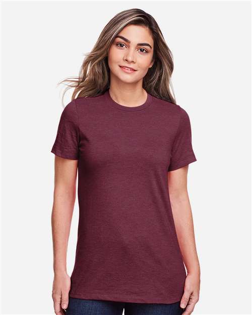 Gildan Women's Softstyle® CVC T-Shirt - 64001LCVC Maroon Mist