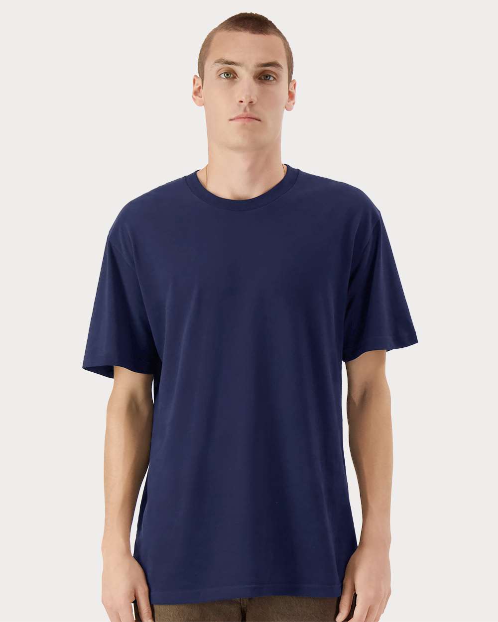 American Apparel Unisex Sueded Tee - 5389 - 5389A Sueded Navy