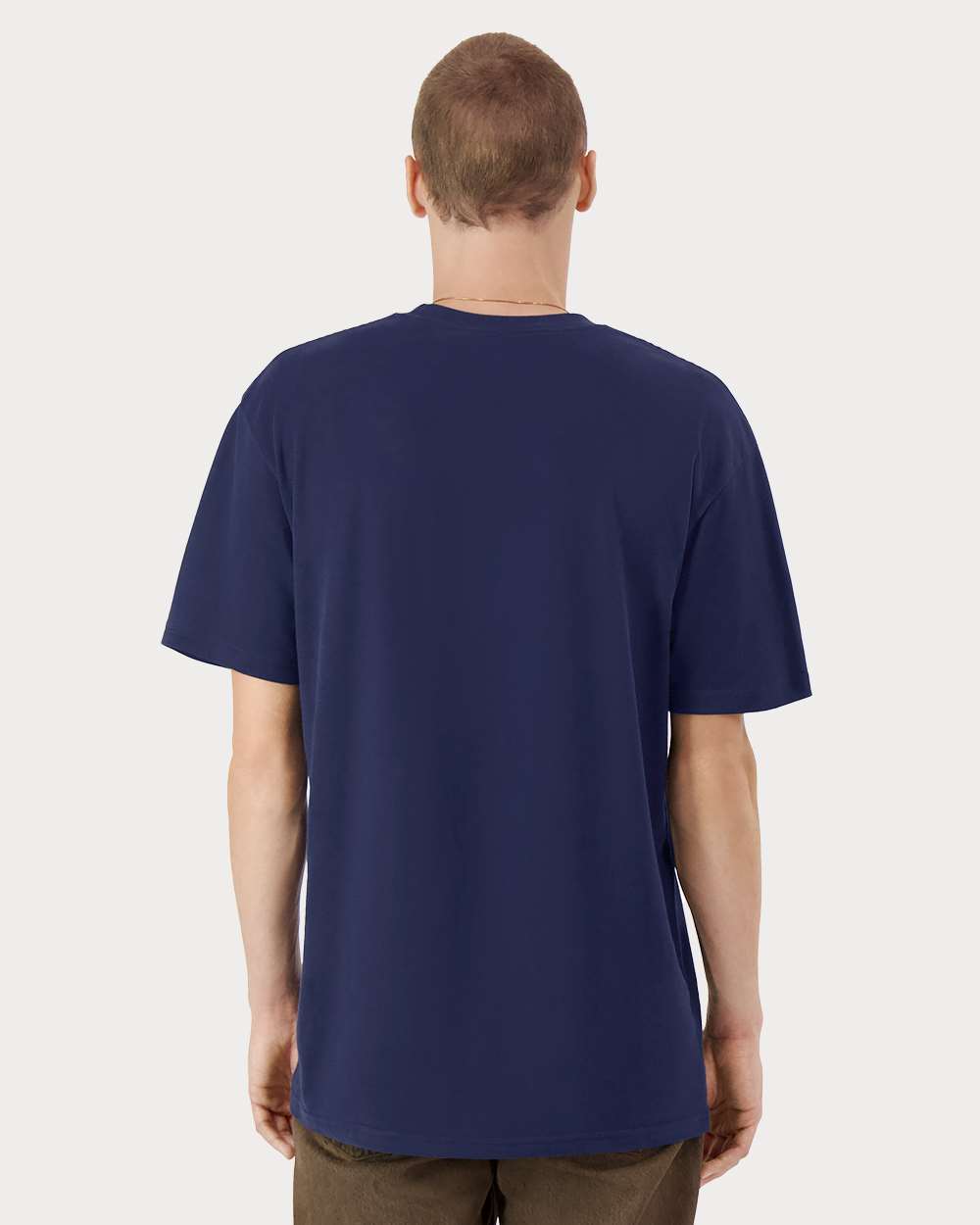 American Apparel Unisex Sueded Tee - 5389 - 5389A Sueded Navy