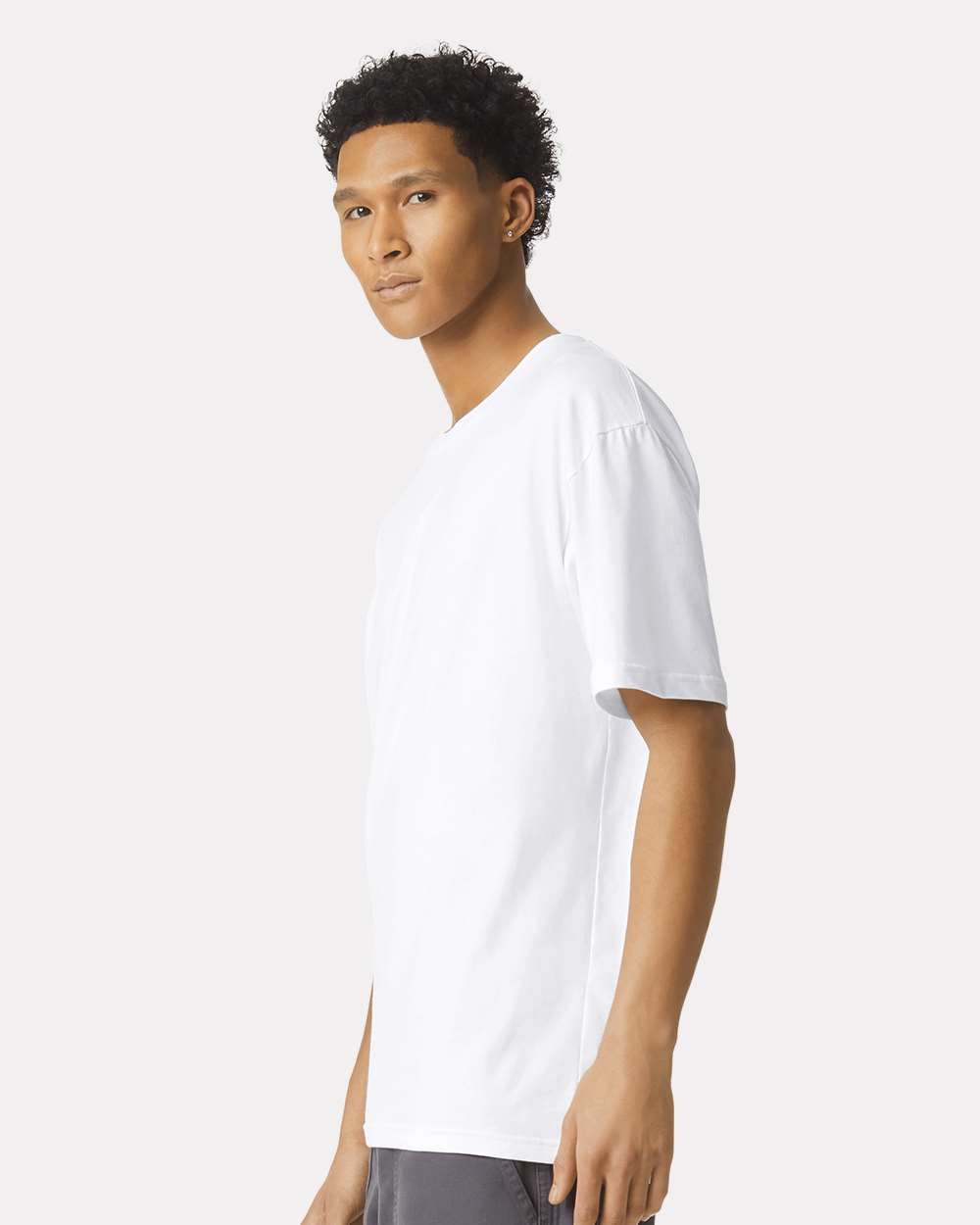 American Apparel Unisex Sueded Tee - 5389 - 5389A Sueded White