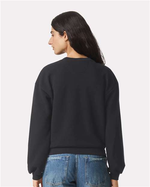 American Apparel Women's ReFlex Fleece Crewneck Sweatshirt - RF494 Black