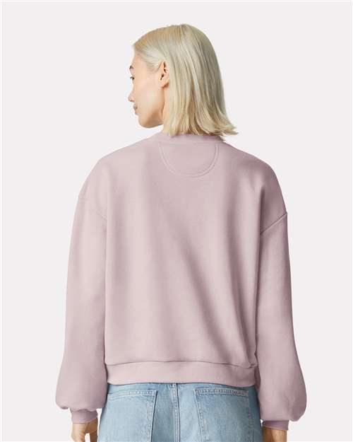 American Apparel Women's ReFlex Fleece Crewneck Sweatshirt - RF494 Blush