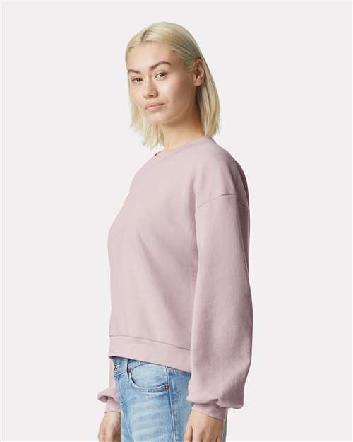 American Apparel Women's ReFlex Fleece Crewneck Sweatshirt - RF494 Blush