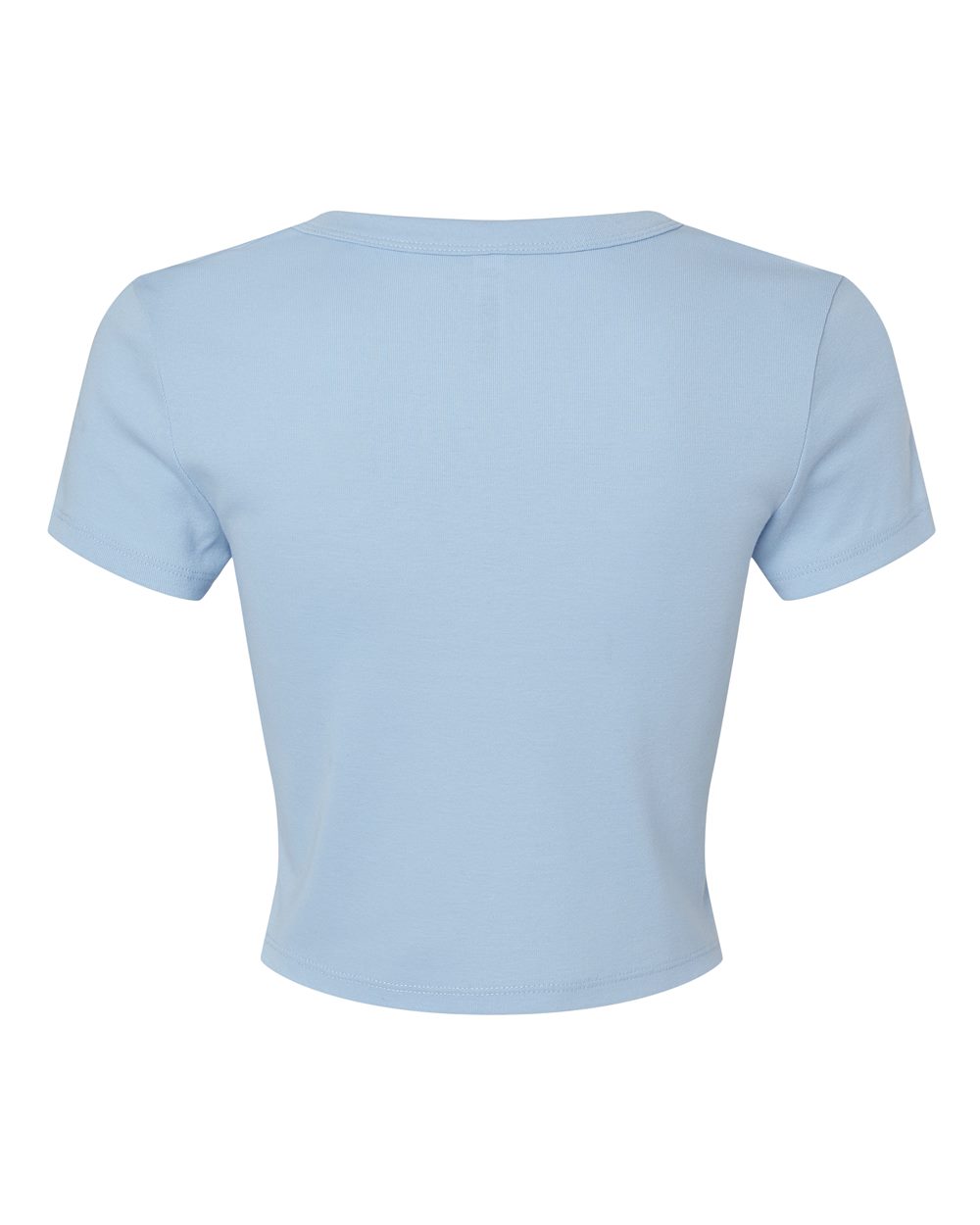 BELLA + CANVAS Women's Micro Rib Baby Tee - 1010 - 1010C Solid Baby Blue Blend