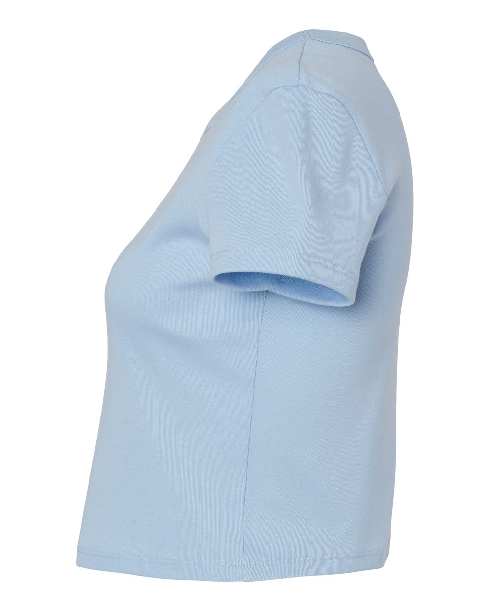 BELLA + CANVAS Women's Micro Rib Baby Tee - 1010 - 1010C Solid Baby Blue Blend