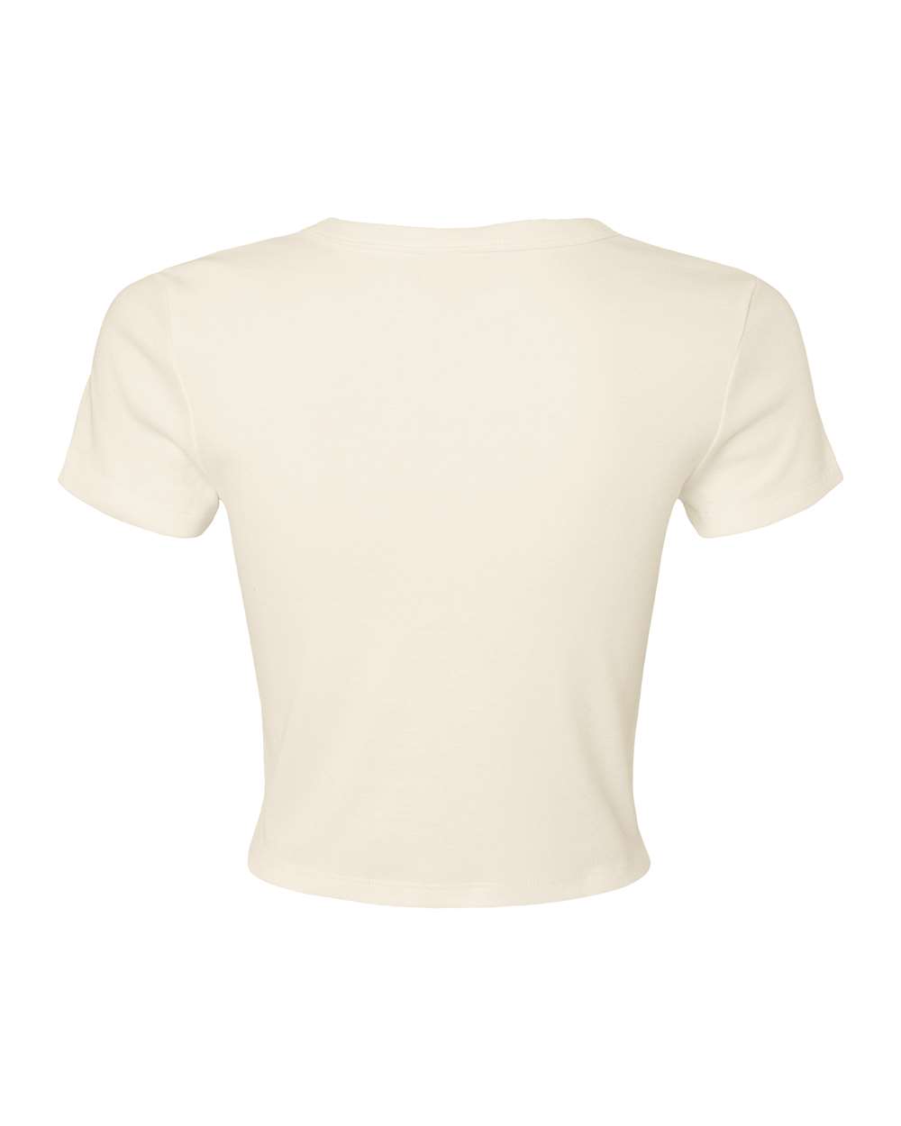 BELLA + CANVAS Women's Micro Rib Baby Tee - 1010 - 1010C Solid Natural Blend