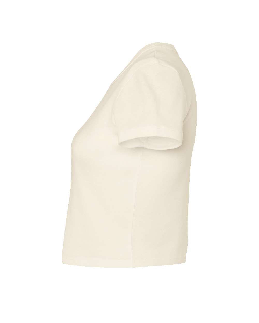 BELLA + CANVAS Women's Micro Rib Baby Tee - 1010 - 1010C Solid Natural Blend