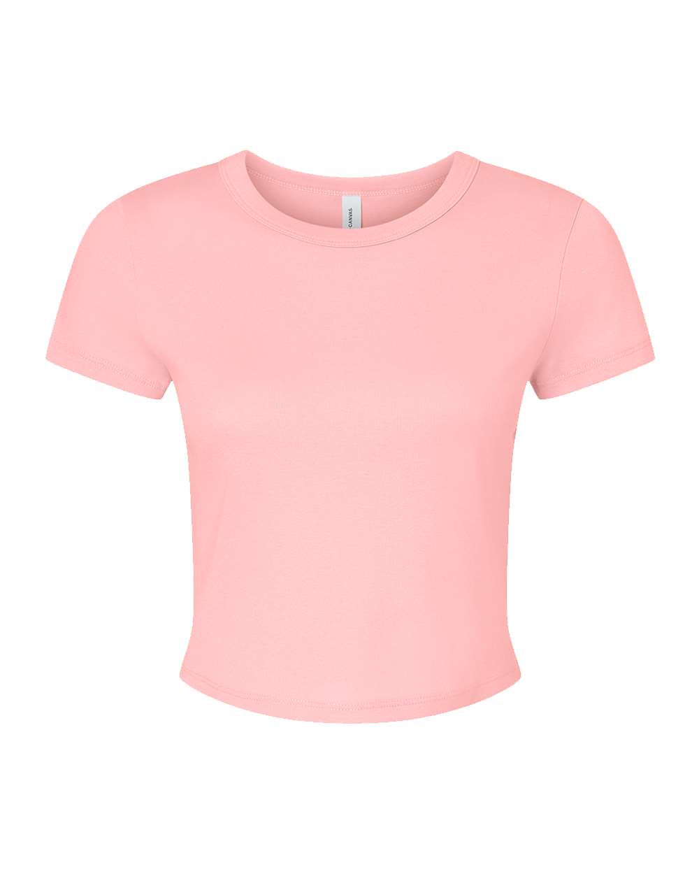 BELLA + CANVAS Women's Micro Rib Baby Tee - 1010 - 1010C Solid Pink Blend