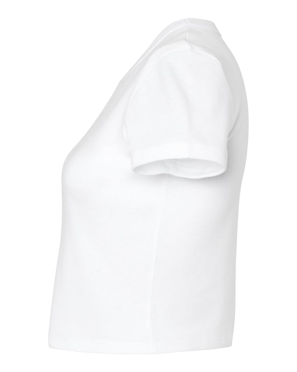 BELLA + CANVAS Women's Micro Rib Baby Tee - 1010 - 1010C Solid White Blend