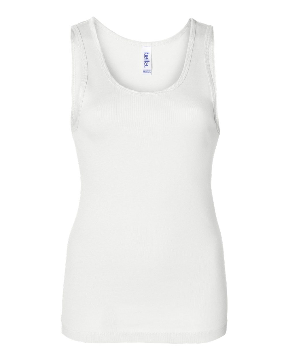 BELLA + CANVAS Women's Baby Rib Tank - 1080 White